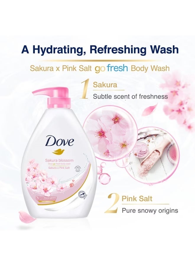 Dove Body Wash 34 oz 1L (Sakura Blossom) - Image 2